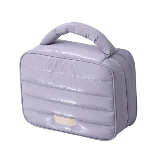 KAHDGSS Mode Puffer Toilettenbeutel Für Frauen Kompakte Und Kreative Make Up Taschen Lagerbeutel Mit Geräumiger Innenkreis Toilettenorganisator von KAHDGSS