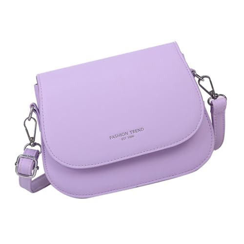 KAHDGSS Moderne Buchstabenmuster Süßigkeiten Farb Umhängetasche Für Frauen Faux Leder Klappe Covers Crossbody Geldbörse Mit Verstellbarem Gurt Kunstledertelles Satchel von KAHDGSS
