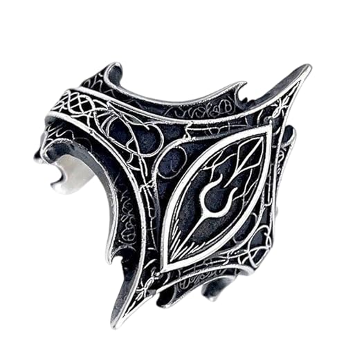 KAHDGSS Moderne Gotisch Inspirierte Verstellbare Band Komplizierter Reliefmuster Legierung Metall Schmuck Perfekt Für Lässige Event Dunkle Romantik Schmuck von KAHDGSS