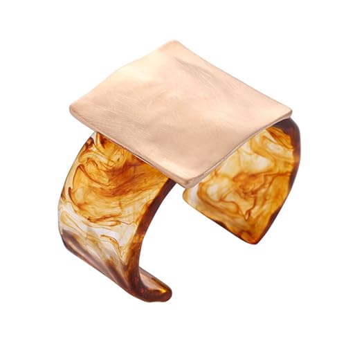 KAHDGSS Moderne Mode Geometrische Metallarmband Einstellbare Fit Square Legierung Frauen Armreifen Accessoire Für Tägliche Verschleiß Und Veranstaltung Frauen Accessoires von KAHDGSS