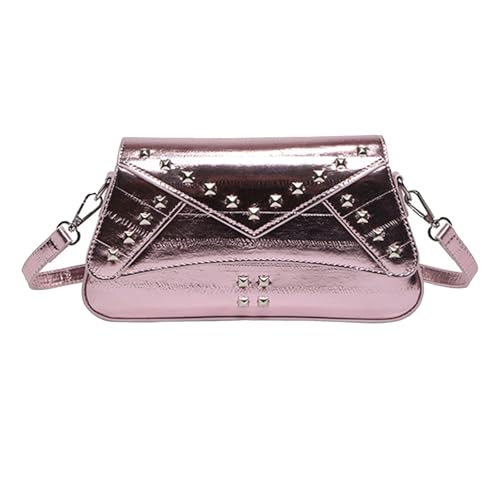KAHDGSS Moderne Niet Cross Body Tasche Mit Anmeldung Mit PU Leder Schultertasche Für Partys Und Tägliche Verwendung von KAHDGSS