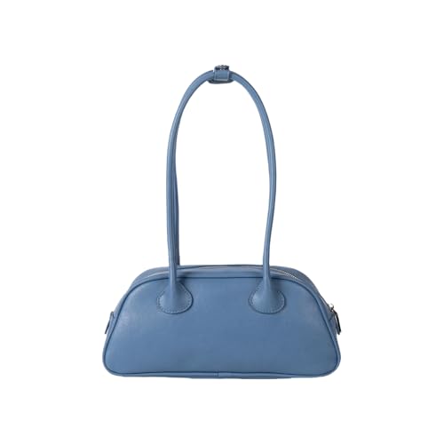 KAHDGSS Moderne Umhängetasche mit Tragegriff oben, modisch, PU-Leder, mit Reißverschluss, für Arbeit und Einkaufen, Damengeldbörse, blau, One Size KAHDGSS Moderne Umhängetasche mit Tragegriff oben, modisch, PU-Leder, mit Reißverschluss, für Arbeit und Einkaufen, Damengeldbörse, blau, One Size von KAHDGSS