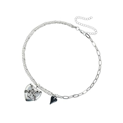 KAHDGSS Modeschmuck, romantisches Liebesglied, Schlüsselbeinkette, tragbar, bequeme Passform für Mädchen, Abendkleid, Accessoires, stilvoller Partyschmuck von KAHDGSS