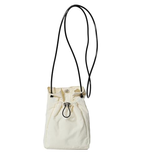 KAHDGSS Modisch Wasserfeste Einfache Schulter Telefontasche Für Männer Frauen Feste Farbe Falten Drawess Crossbody Geldbörse Modische Telefonbeutel von KAHDGSS