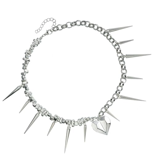 KAHDGSS Modische Halskette mit unregelmäßigem Herz-Anhänger, symbolisiert einzigartige Stile und echte Emotionen, für trendige Frauen, den täglichen Gebrauch, modischer Herz-Anhänger von KAHDGSS