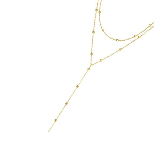 KAHDGSS Multi Layer Quasten Halskette Mit Perlen Vielseitiger Multi Layer von KAHDGSS