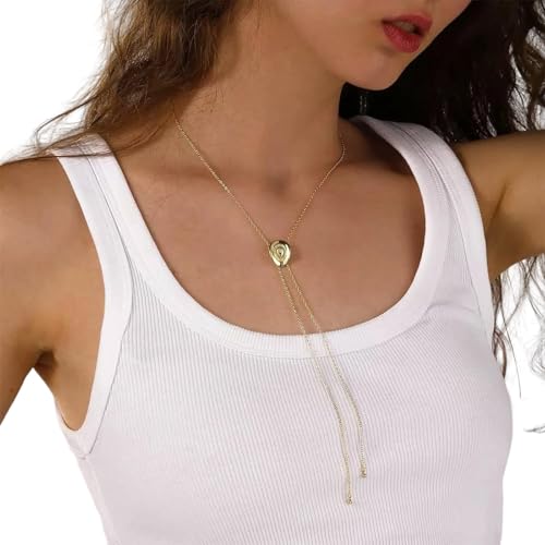 KAHDGSS Multiple Länge Cowboy Charme Anhänger Halskette Edelstahl Mode Accessoire Für Lässige Oder Formelle Outfits Modische Unisex Kette Halskette von KAHDGSS