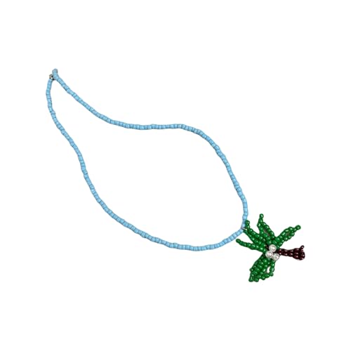 KAHDGSS Muschelperlen Halskette Kokosnussbauman Charme Legierung Acryl Schmuck Für Urlaubsoutfits Und Poolpartys Strand Resort Styles Schmuck von KAHDGSS