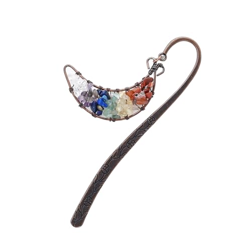 KAHDGSS Mystical Moon Light Tree Metal Alloy Seitenhalter Für Nachtleser & Literarische Geschenke Kompaktes Lesezeichen Für Reisen von KAHDGSS