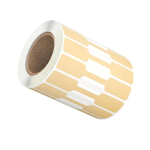 KAHDGSS Packung Von 500 Schmuckaufklebern Starke Kleberpreise Display Label Handgefertigte Natürliche Kraftpapieretiketten Für Dekoration Schmuck Identifikationsaufkleber von KAHDGSS