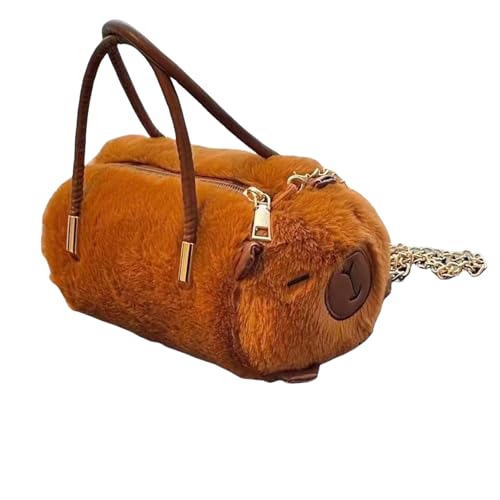 KAHDGSS Plüsch Umhängetasche Für Frauen Weicher Fuzzy Schulterbetrieb Mit Oberen Modische Satchel Crossbody Handtasche Plüschhandtasche von KAHDGSS