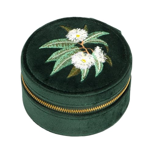 KAHDGSS Raffinierte Velvets Armband Storage Box Mit Stickem Elegantem Schmuckbehälter Valentinstag Für Frauen Anwesend von KAHDGSS