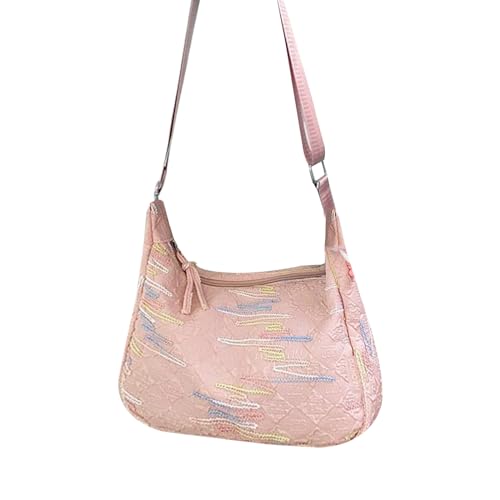 KAHDGSS Regenbogen Gestreifte Crossbody Tasche Für Mädchen Zarte Und Einzigartige Ungezwungene Schultertasche Satchel Geeignet Für Verschiedene Anlässe Einzigartige Modeschule von KAHDGSS
