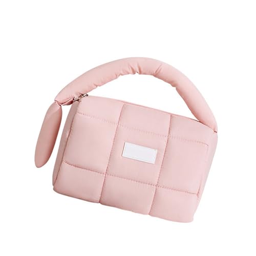 KAHDGSS Reisefreundschaftsfreundlich Gestaßen Toilettenbeutel Reißverschluss Kosmetik Organisiert Mit Für Frauen Mädchen Nylon Aufbewahrungstasche Gesteppte Make Up Tasche von KAHDGSS