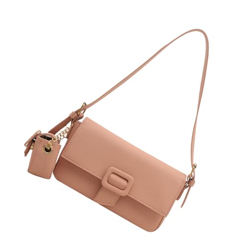 KAHDGSS Retro Umhängetasche Für Frau Trendy Handtasche Geldbörse Mode Unterarm Tasche Mit Heftigem PU Leder Achselhöhle Retro Schulter Mit Anhang Für Frauen Achselhändler Handtasche Pendeln von KAHDGSS