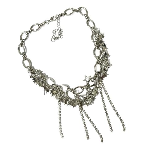 KAHDGSS Schöne Halskette Mit Quasten Moderne Frauen Halskette Exquisite Handwerkskunst Collarbone Kettenzubehör Für Frauen von KAHDGSS