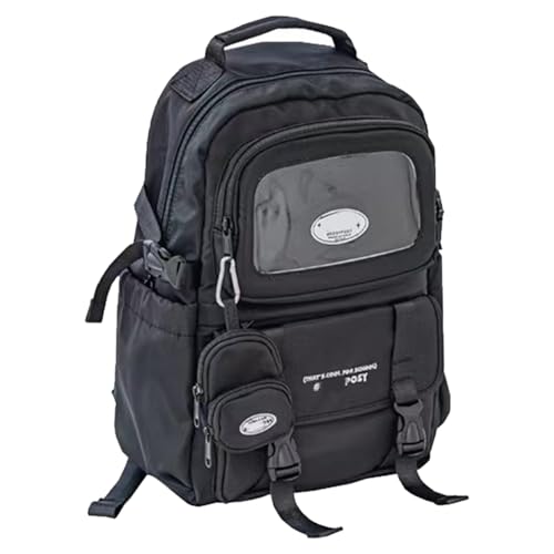 KAHDGSS Schöner Rucksack Für Schulanime Cosplay Clear Pin Display Daypack Für Mädchen Ästhetische Ita Rucksäcke Mit Einsatzstiften Mit Einsätzen von KAHDGSS