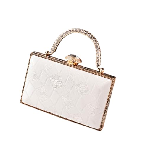 KAHDGSS Stilvolle Abendtasche Mit Strasssteinen Dekoration Umhängetaschen Casual Crossbody Tasche Für Hochzeiten Und Abschlussballveranstaltung Mode Frauenhandtasche von KAHDGSS