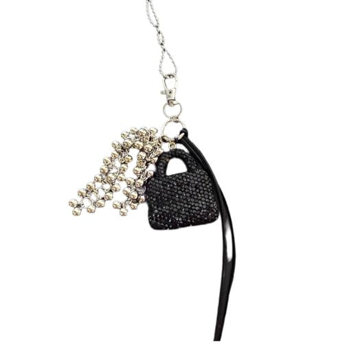 KAHDGSS Stilvolle Handtasche Halskette Charme Crossbody Taschen Anhänger Schlüsselbeutel Kette Leicht Modisch Schmuck Geschenk Multifunktionaler Charme Für Pullover von KAHDGSS