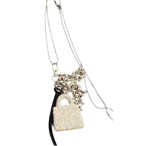 KAHDGSS Stilvolle Handtasche Halskette Charme Crossbody Taschen Anhänger Schlüsselbeutel Kette Leicht Modisch Schmuck Geschenk Multifunktionaler Charme Für Pullover von KAHDGSS