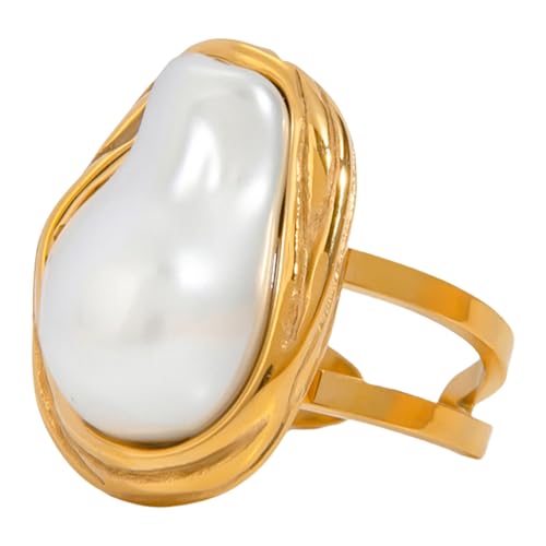 KAHDGSS Stilvolle Kristalle Dekoration Mode Ringe Handwerk Von Robusten Edelstahlmaterialien Für Trendsetters Casual Wear Einzigartige Designs Schmuck Schmuck von KAHDGSS