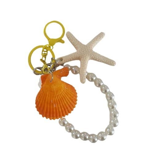 KAHDGSS Stilvoller Muschel-Perlen-Charm-Accessoire, modischer Perlen-Anhänger für Schmuckherstellung, Legierungs-Design, Schmuckanhänger von KAHDGSS