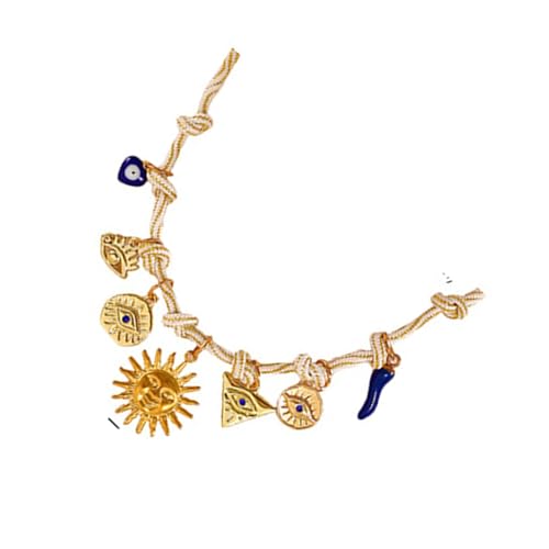 KAHDGSS Strandkette Mit Muschel & Charm Handgefertigter Stapelbarer Schmuck Für Ihr Einzigartiges Handgefertigtes Halskettengeschenk von KAHDGSS