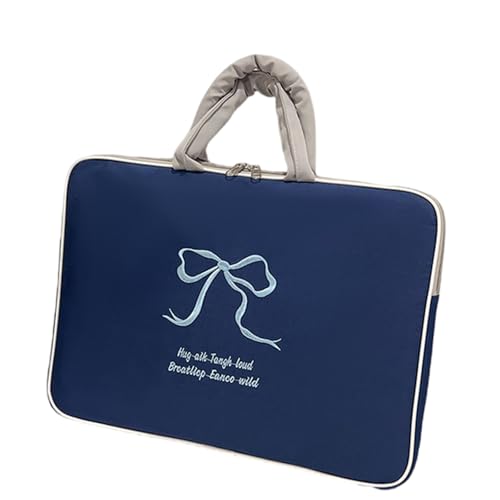 KAHDGSS Süßer Bowknot Laptop Hülle Hülle Großer Laptop Hülsenbeutel Computerbeutel Abdeckung Mit Für Notebook PU Mit Griffschutzbeutel von KAHDGSS