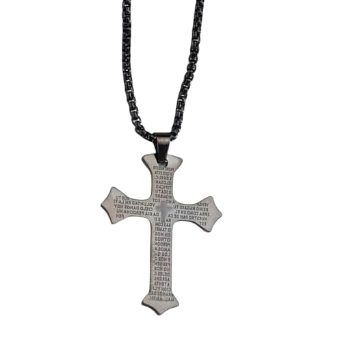 KAHDGSS Trendy Crosse Crosses Halskette In Goldplattierter Legierung Mit Spanischer Schrift Die Für Zeremonien Und Festliche Anlässe Geeignet Sind Einzigartige Stilschmuckstücke von KAHDGSS