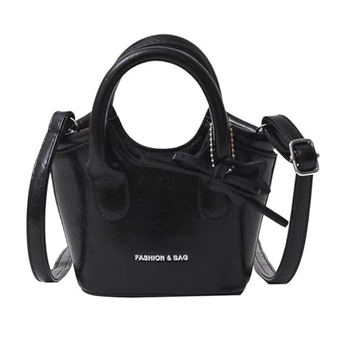 KAHDGSS Trendy Damen Crossbody Tasche In Koreanischen Stilen Mit Verstellbarem Riemen Und Praktischer PU Schulter Geldbeutel Reisebeutel Frauen Eimer Geldbörse PU Leder Leder von KAHDGSS