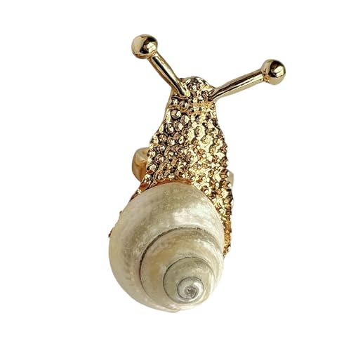 KAHDGSS Übergroße Schneckendesigns Muschelringe Modeschmuck Für Urlaubsoutfit Und Resortaccessoires Strand Muschelschmuck von KAHDGSS