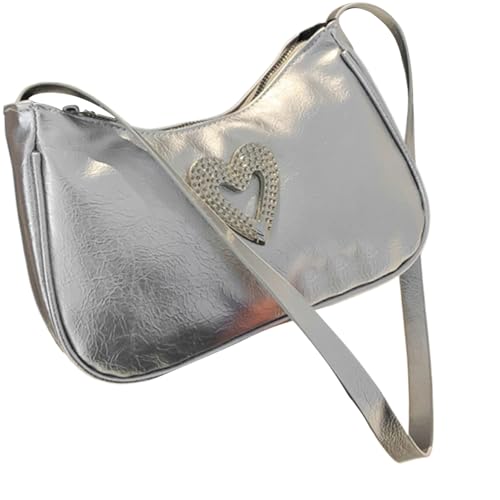 KAHDGSS Umhängetasche Ästhetische Handtasche All Matching Crossbody Casual Messengers Trend Shopping Dating Frauen Ästhetische Schulter PU Leder Handtasche All Matching Crossbody von KAHDGSS