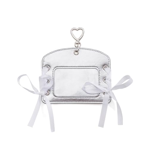 KAHDGSS Vintage Bows Tie Kartenhalter PU Leder Multi Tasche Mit Schlüsselbund Für Studenten Reisende Kompaktkartenhalter von KAHDGSS