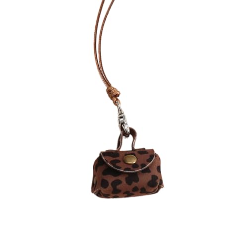 KAHDGSS Vintage Sturdy Leder Halskette Beutel Für Kopfhörer Und Münzlager Kleine Designs Für Modische Frauen Damen Stilvolle Frauen Halskette von KAHDGSS