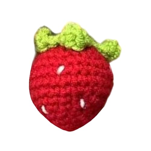 KAHDGSS Wolle Gehäkte Fruchtanhänger Keychain Stylish Accessoire Für Autoschlüssel Oder Brieftaschen Handgefertigtes Geldbeutel Accessoires Für Frauen Handgefertigtes Schlüsselbund von KAHDGSS