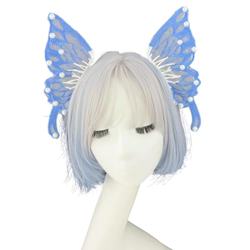 KAHDGSS Woodlands Kopfstück Mit Perlenteil Und Zartem Flügelhaarzubehör Für Renaissances Event Fairys Flügelstirnband Geeignet von KAHDGSS