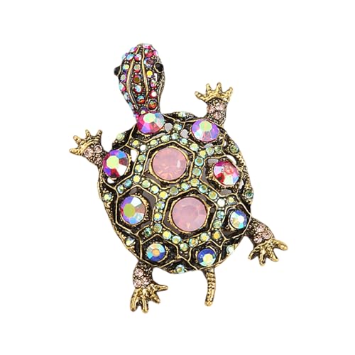 Legierungsschildkröten Broschen Mit Funkelnden Strasssteinen Frauen Modische Stifte Unisex Tierschmuck Für Partys Und Tägliche Verwendung von KAHDGSS