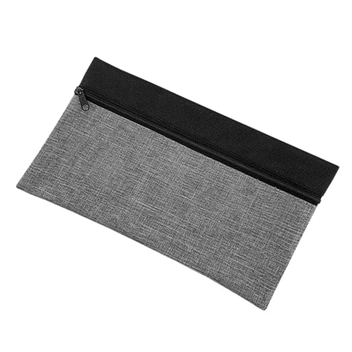Leichtes Gewicht Großer Bleistiftkoffer 24x12 cm Polyester Stifthaltertasche Große Kapazität Stiftbeutel Reisekosmetikspeicherbeutel Reißverschluss Bleistifthalter von KAHDGSS
