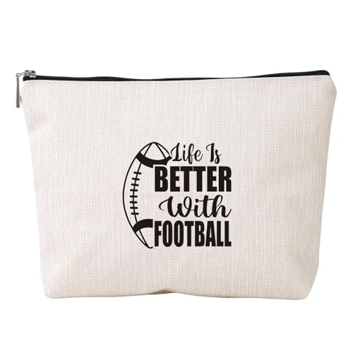 Make-up-Tasche mit inspirierenden Buchstaben für Damen, Leinenimitat, Reise-Kosmetiktasche, Organizer, motivierendes Geschenk, Badezimmer, Kulturbeutel, Ymhzb3371, Mass Beauty von KAHDGSS