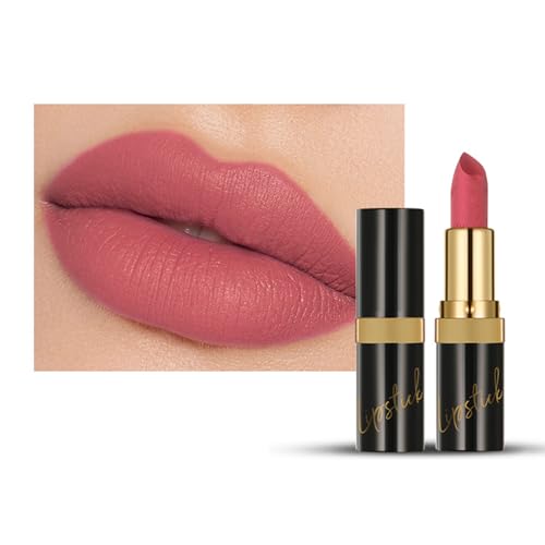 Mattes Lippenstift Für Frauen Vollbedeckung Lippenstock Hochpigmentierte Lippenfarbe Smudgesicher Und Wasserdichtes Lipgloss von KAHDGSS