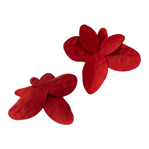 Mehrzweck Große Elegante Blütenstollen Ohrringe Minimalisten Robuste Metallblätter Designs Für Elegante Anlässe Tragen Florale Blütenblätterschmuck von KAHDGSS