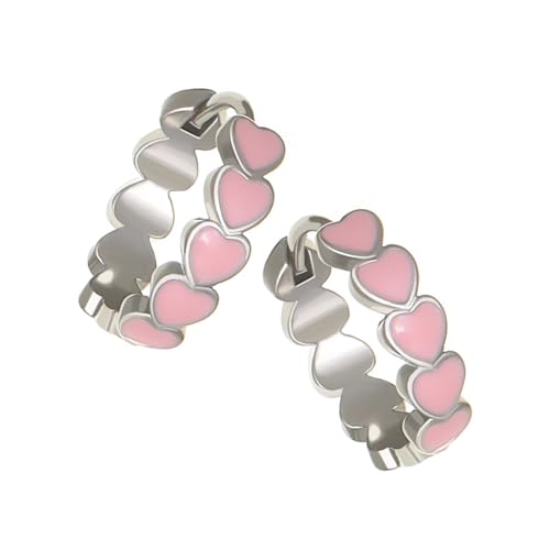 Mode Öl Tropf Liebe Herzohrringe Kupfer Ohrschnallen Modische Frauen Accessoires Handgefertigter Schmuck Für Partys Farbenfrohe Herzohrringe von KAHDGSS