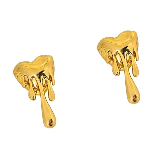 Moderne Asymmetrische Legierungsherztherde Trendy Stylish Inspirierte Schmuck Für Ungezwungene Oder Formelle Anlässe Alltag Heart Ohrringe von KAHDGSS