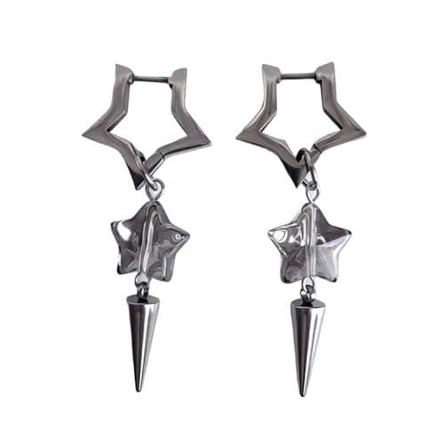 Moderne Legierungsstar Und Konische Dangle Ohrringe Leichte Geometrische Ohrringe Accessoires Ohrbekleidung Für Frauen Mädchen Statement Accessoires von KAHDGSS