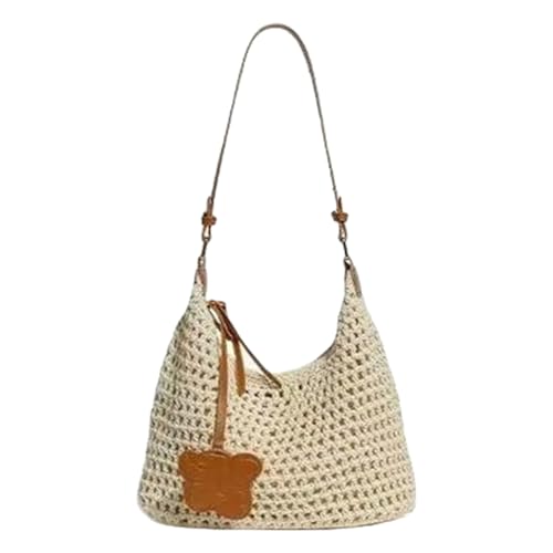 Modische Handtasche mit großem Fassungsvermögen, lässige Umhängetasche, Unterarm-Geldbörse für Urlaub am Meer oder für den lässigen Stadteinkauf von KAHDGSS