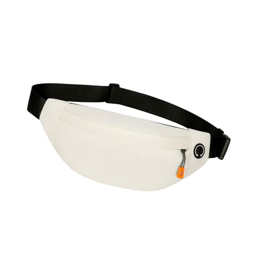 Modische Hüfttasche, einfache Bauchtasche, kleine Umhängetasche, wasserdichte Brust mit verstellbarem Gurt, Damenrucksack mit verstellbarem Gurt, Herren-Brustgürtel, beige, Mass Beauty von KAHDGSS