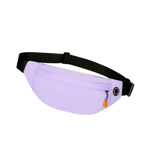 Modische Hüfttasche, einfache Bauchtasche, kleine Umhängetasche, wasserdichte Brust mit verstellbarem Gurt, Damenrucksack mit verstellbarem Gurt, Herren-Brustgürtel, violett, Mass Beauty von KAHDGSS