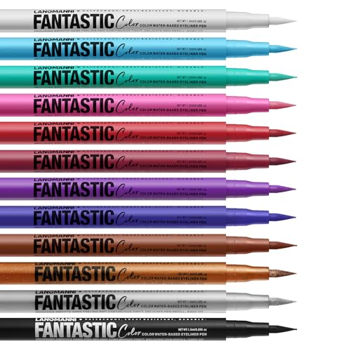 Multi Gebrauch 12pcs Eye Liner Set Mit Mattem Und Schimmernden Effekt Eyeliners Stiften Langlebige Wasserdichte Verschleiß Für Frauen von KAHDGSS