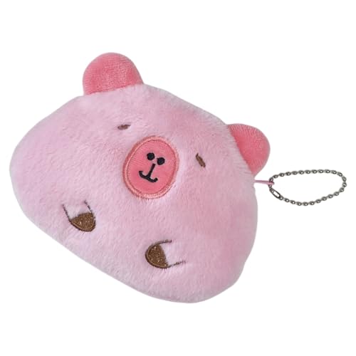 Multifunktionale Capybara Plüsch-Geldbeutel, weiche Kleingeldtasche, kleine Münztaschen für Studenten und Profis, praktische Plüschgeldbörse, B, Mass Beauty von KAHDGSS
