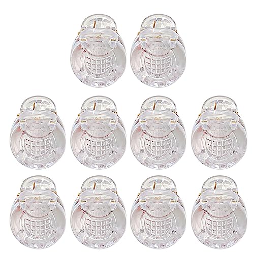 Packung Aus 10 Klaren Acrylhaarklammern Haarzubehör Klare Haarclips Klares Haarstifte Haar Barrette Acrylmaterial von KAHDGSS